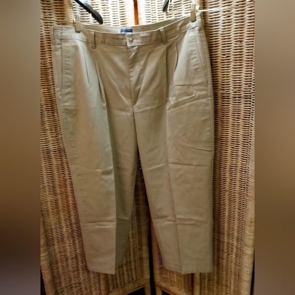 Puritan Other - PURITAN Pants Khaki Slacks Pleated Front Size 40/24" Short Wide Legs